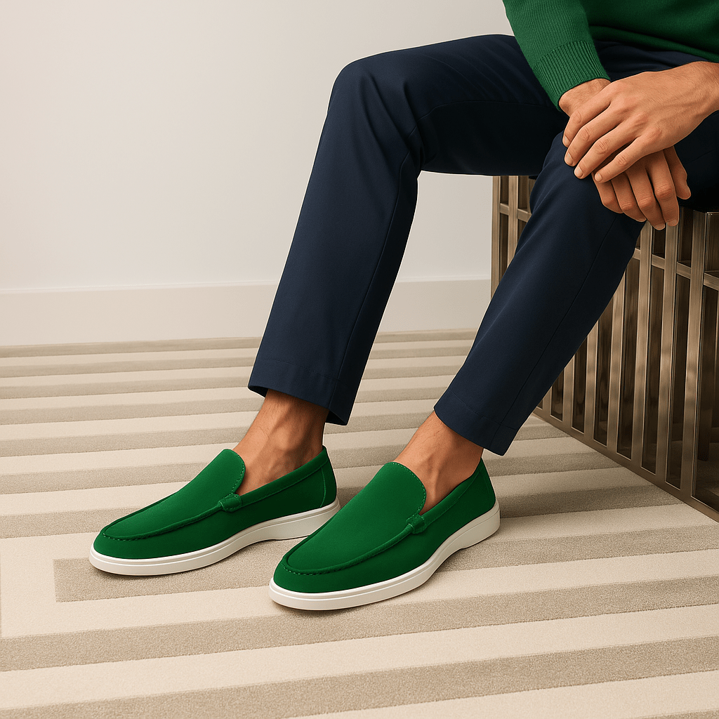 LUXEOUTFIT | Classic Suede Signature Loafers 2