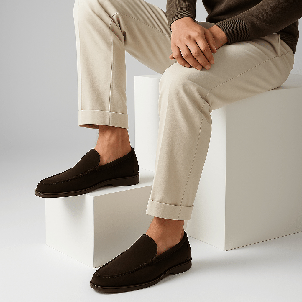 LUXEOUTFIT | Classic Suede Signature Loafers 5
