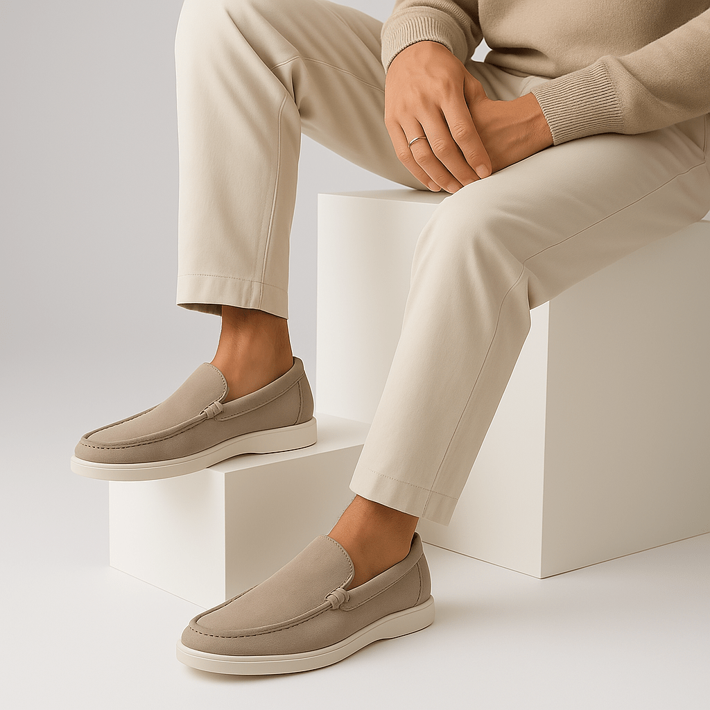 LUXEOUTFIT | Classic Suede Signature Loafers 7