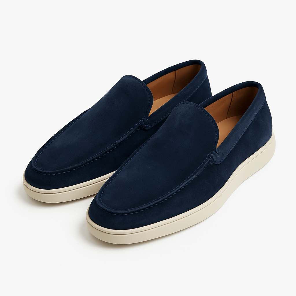 LUXEOUTFIT | Classic Suede Signature Loafers 9
