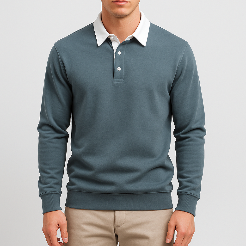 LUXEOUTFIT | Cotton Polo Sweater 0