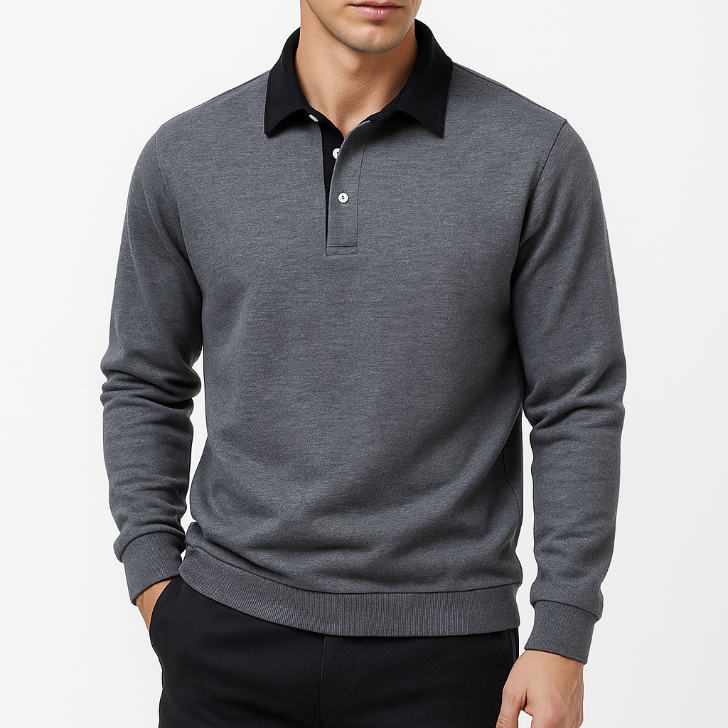 LUXEOUTFIT | Cotton Polo Sweater 3