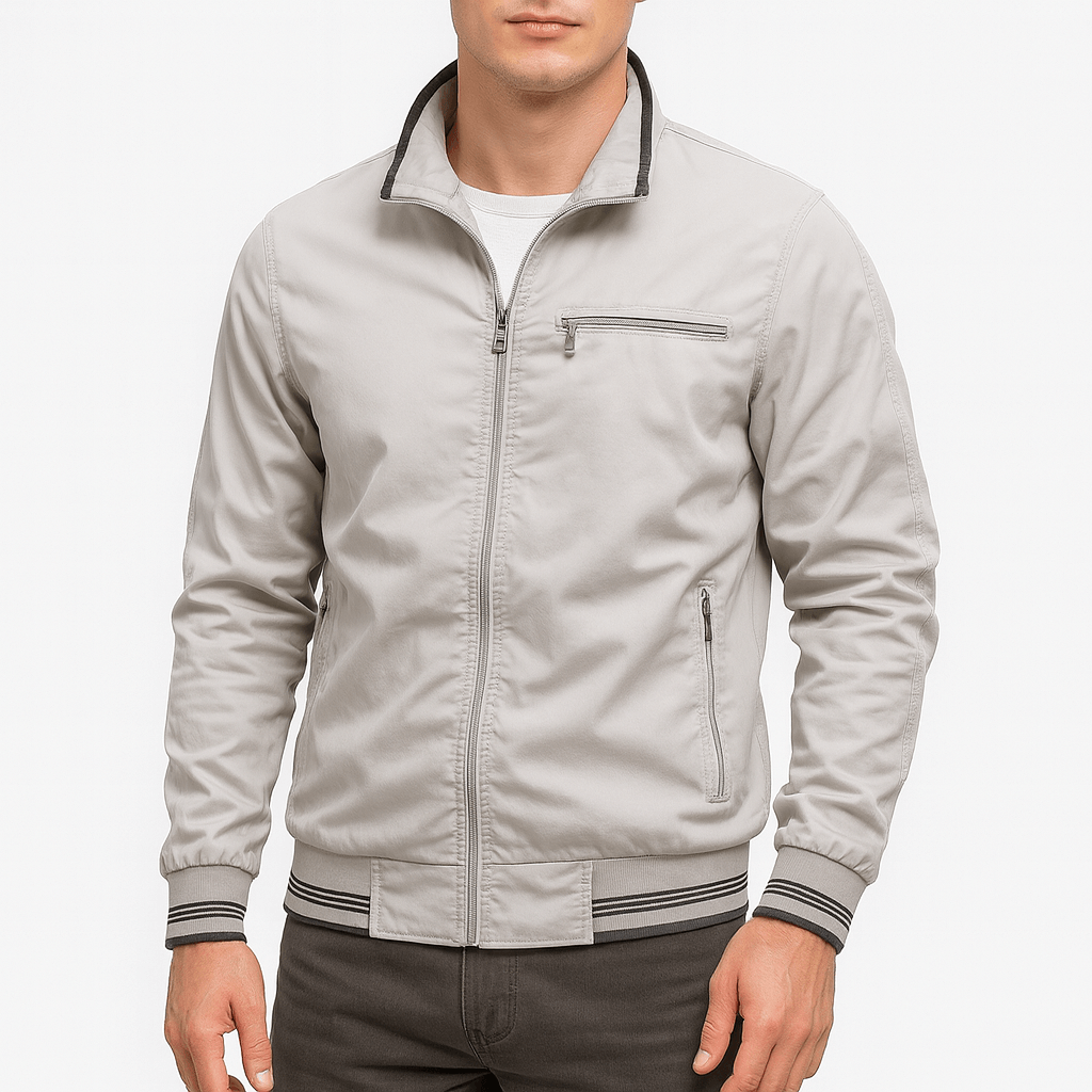 LUXEOUTFIT | Cotton Zip Jacket 1