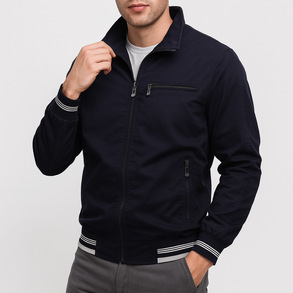 LUXEOUTFIT | Cotton Zip Jacket 3