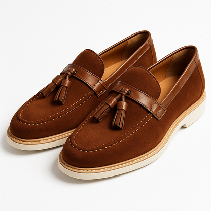 LUXEOUTFIT | Darce Hybrid Suede Loafers 5
