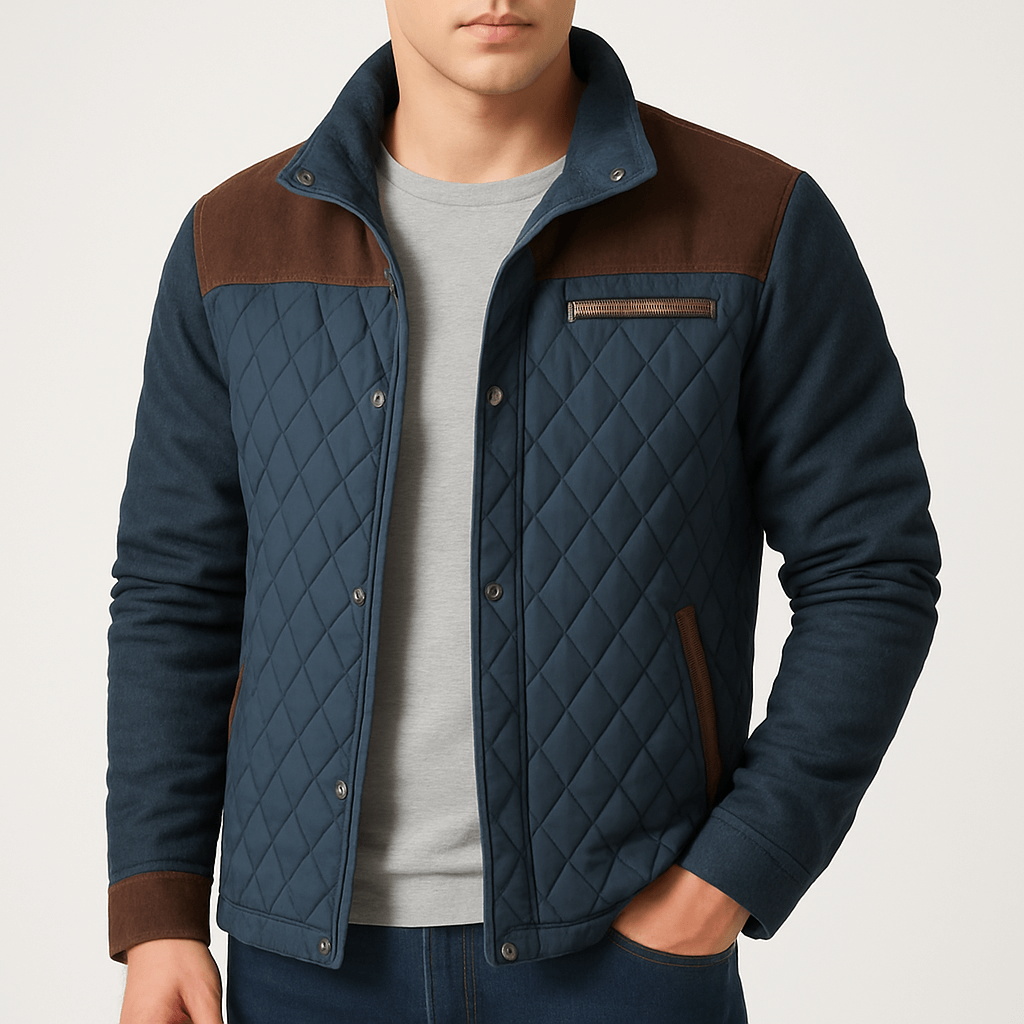 LUXEOUTFIT | Diamond Pattern Quilted Jacket 0