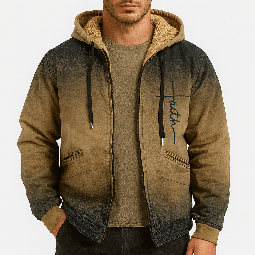 LUXEOUTFIT | Fleece-Lined Hooded Jacket 0