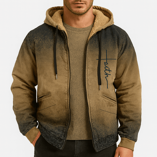 LUXEOUTFIT | Fleece-Lined Hooded Jacket 0