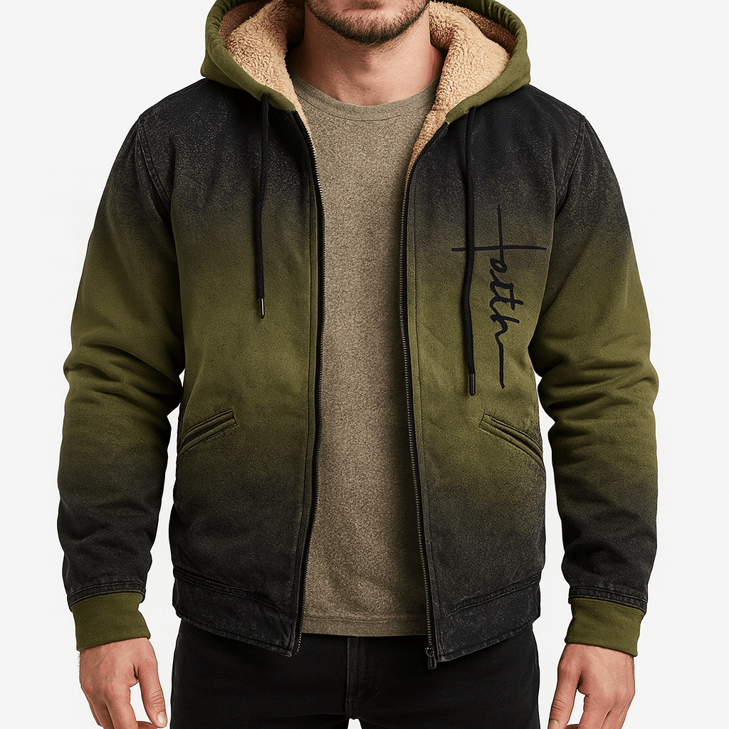 LUXEOUTFIT | Fleece-Lined Hooded Jacket 1