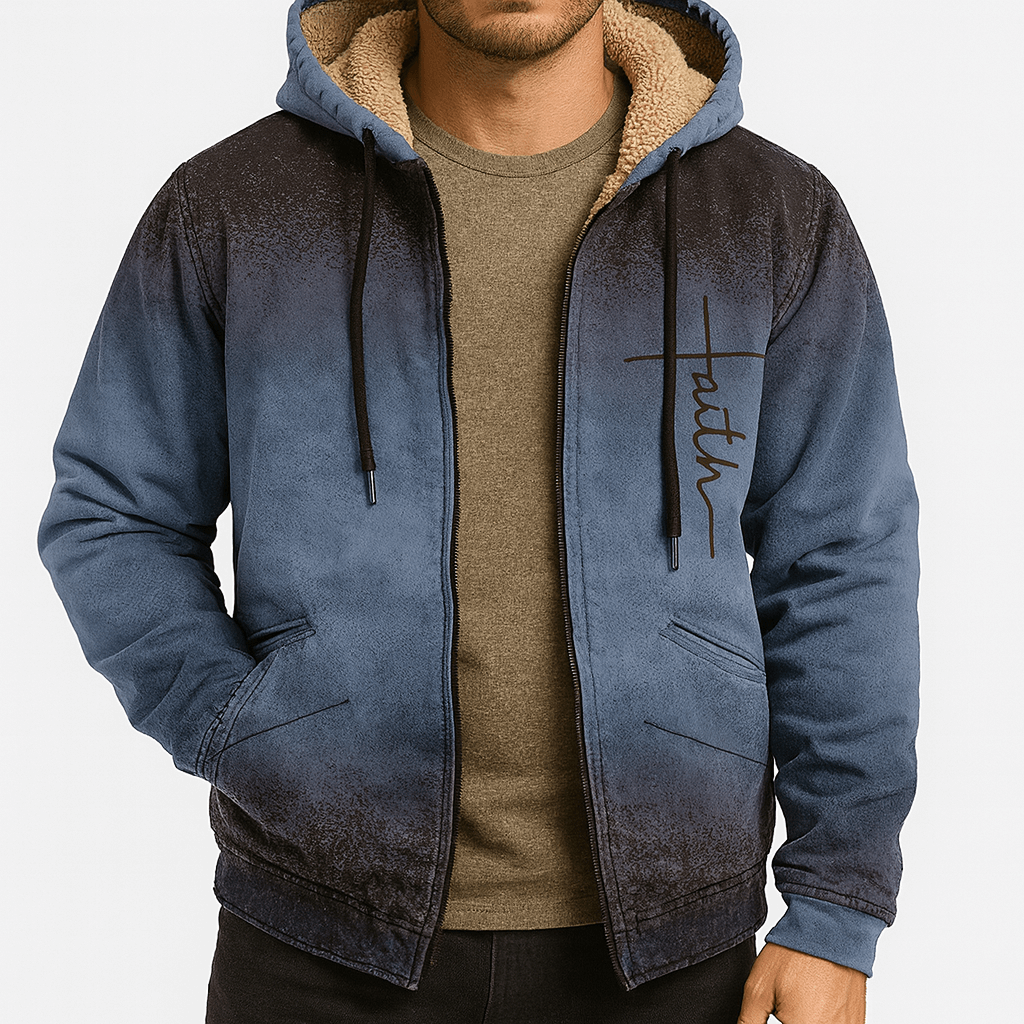 LUXEOUTFIT | Fleece-Lined Hooded Jacket 2