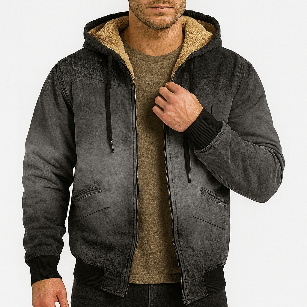 LUXEOUTFIT | Fleece-Lined Hooded Jacket 3