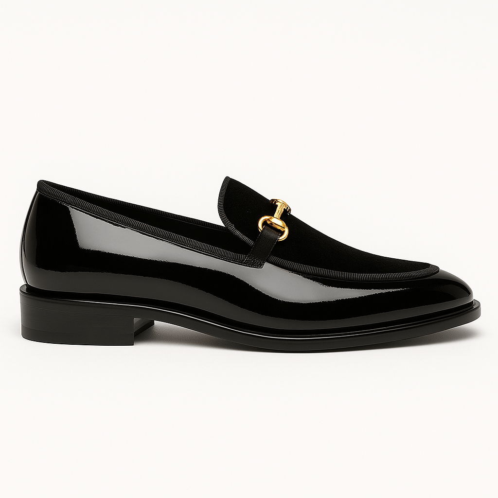 LUXEOUTFIT | Gloss Patent Leather Loafers 1