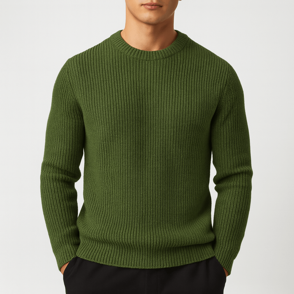 LUXEOUTFIT | Knitted O-Neck Sweater 3