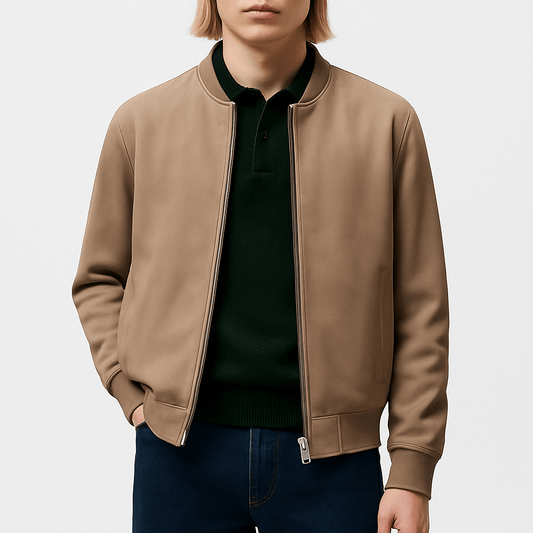 LUXEOUTFIT | Leather Bomber Jacket 0