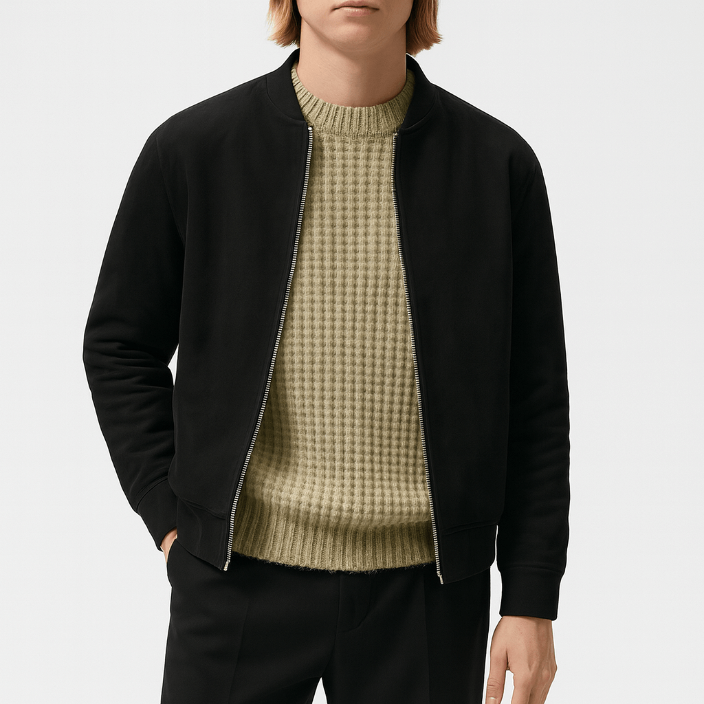 LUXEOUTFIT | Leather Bomber Jacket 1