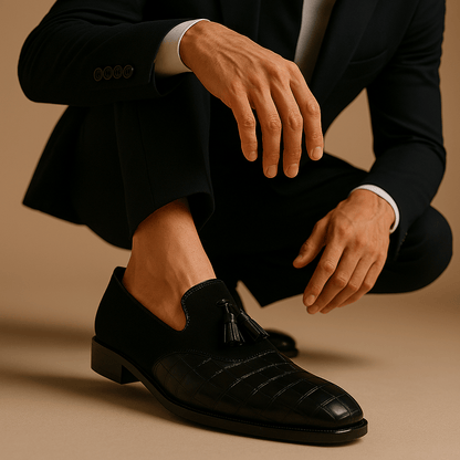 LUXEOUTFIT | Noble Polished Leather Loafers 2