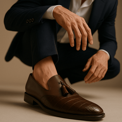 LUXEOUTFIT | Noble Polished Leather Loafers 5