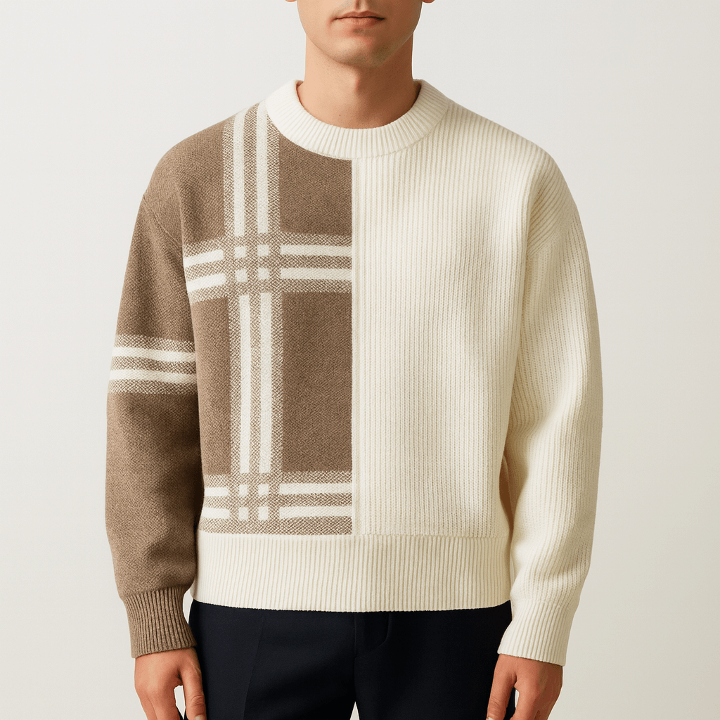 LUXEOUTFIT | Patchwork Crew Jumper 0