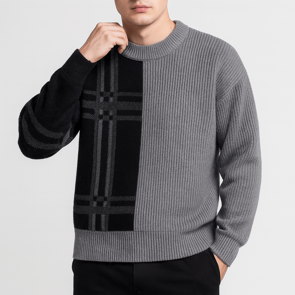 LUXEOUTFIT | Patchwork Crew Jumper 2