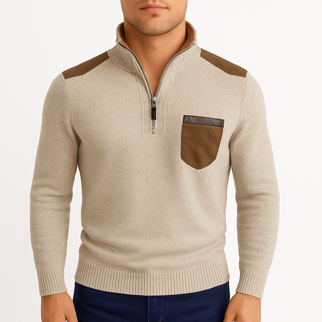 LUXEOUTFIT | Quarter-Zip Sweater 0
