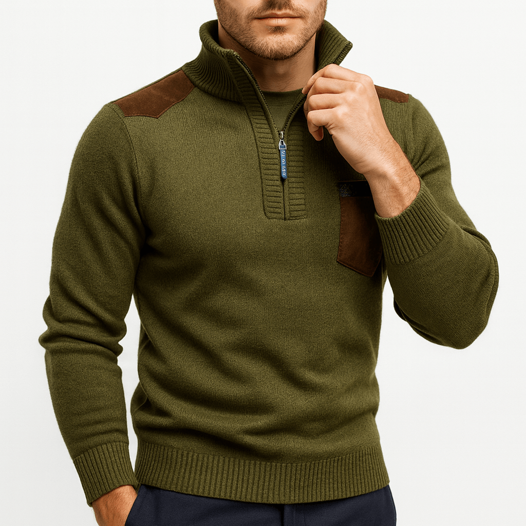 LUXEOUTFIT | Quarter-Zip Sweater 1