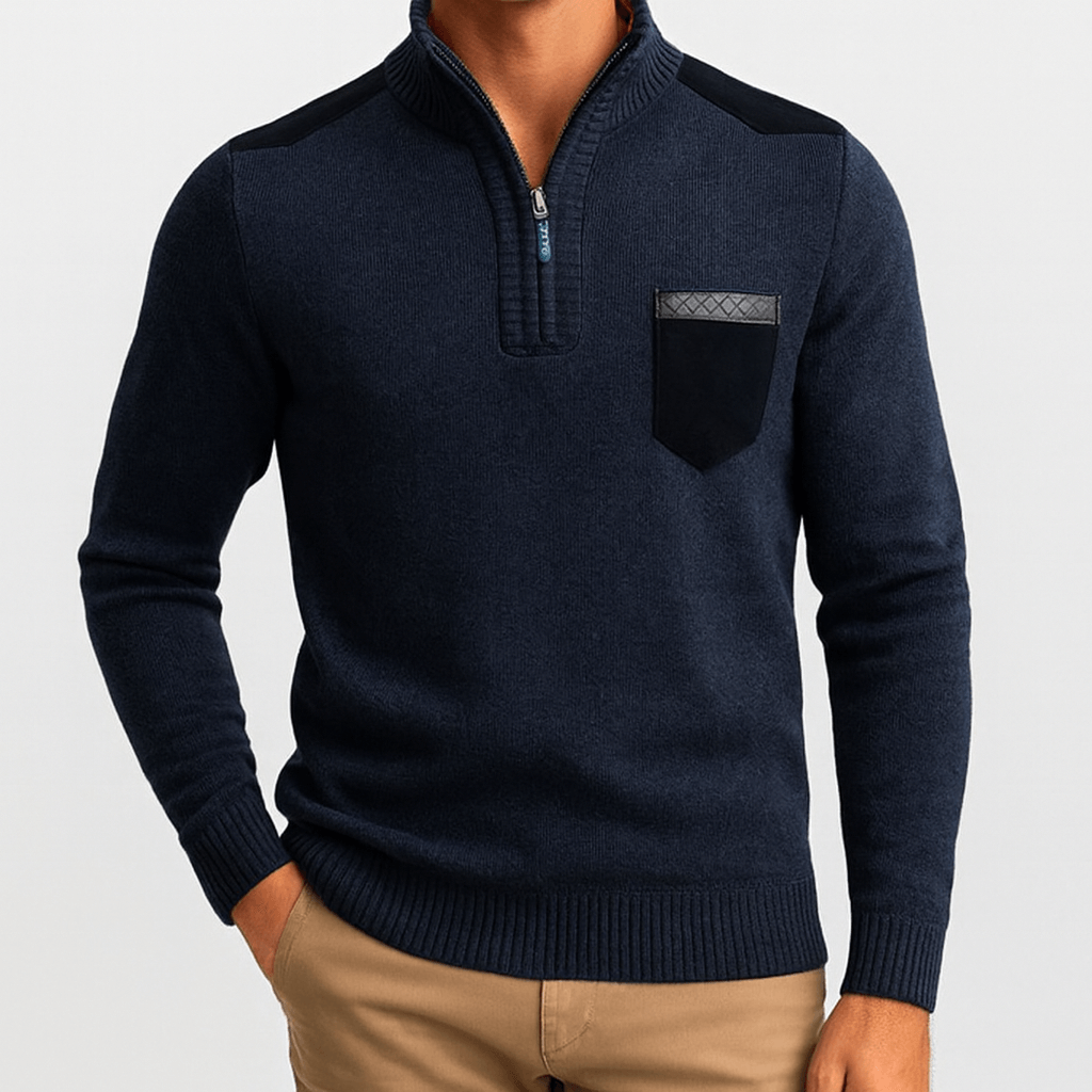 LUXEOUTFIT | Quarter-Zip Sweater 4