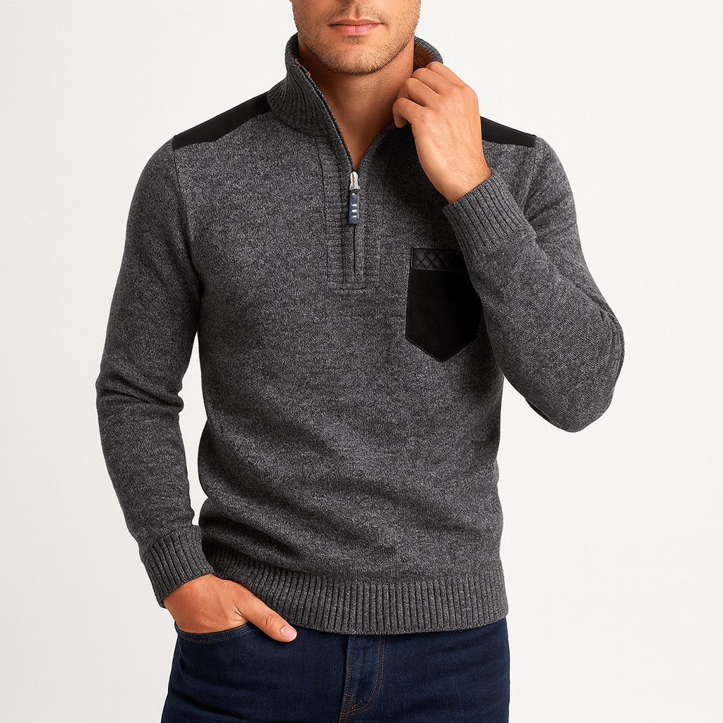 LUXEOUTFIT | Quarter-Zip Sweater 5