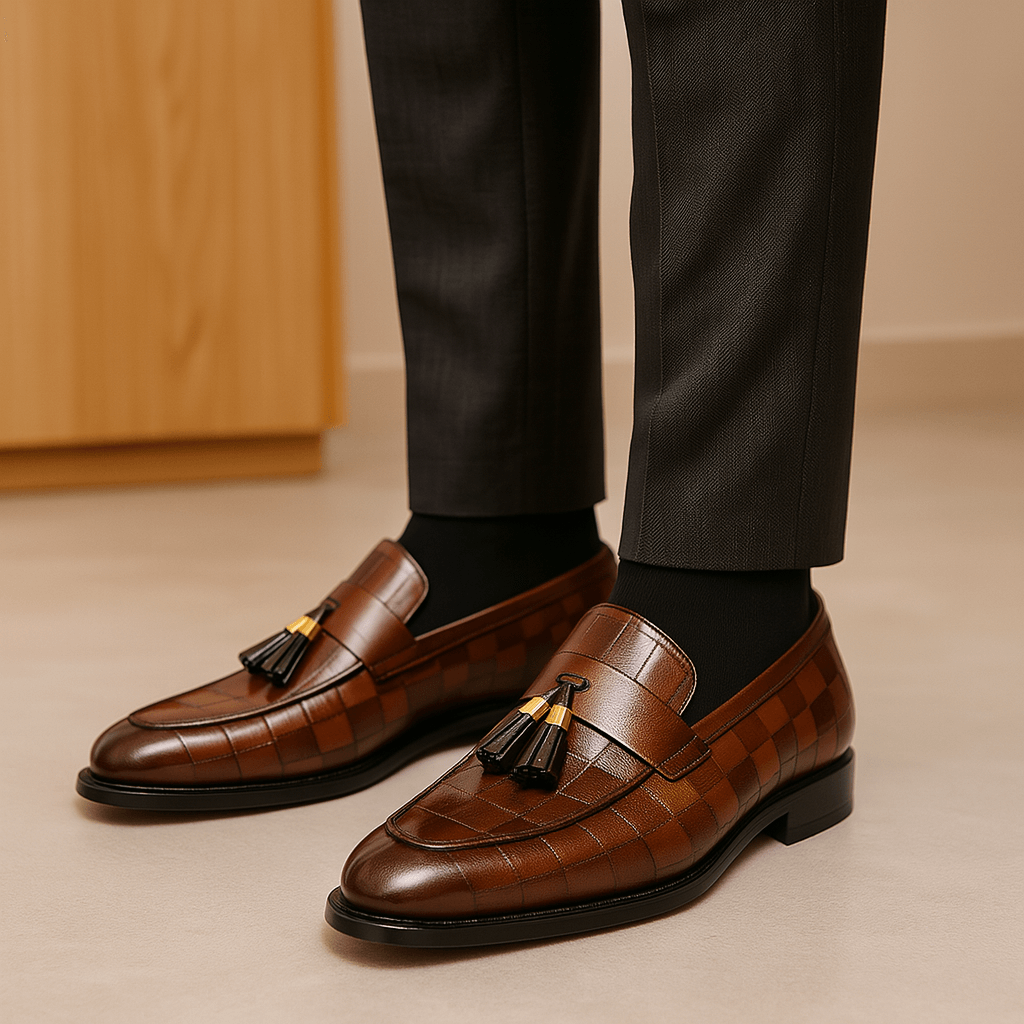 LUXEOUTFIT | Refined Vegan Tassel Loafers 2