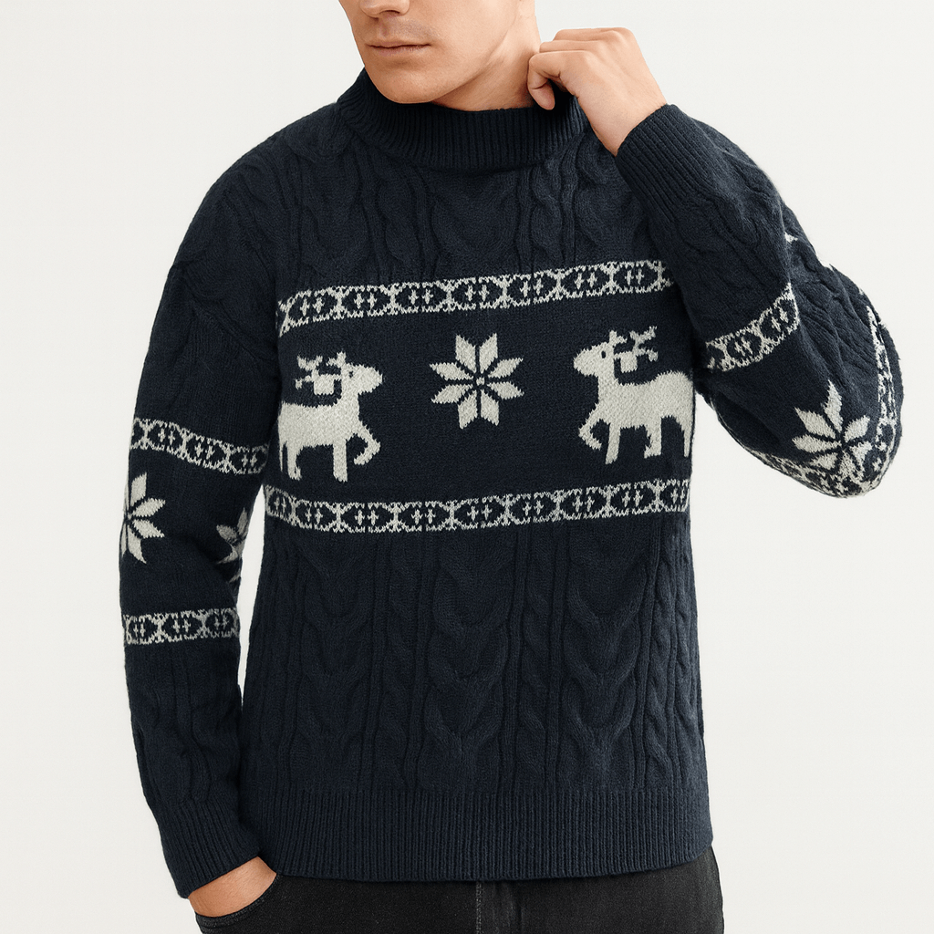 LUXEOUTFIT | Reindeer Knit Sweater 2