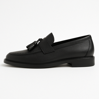 LUXEOUTFIT | Relaxed Fit Leather Loafers 3