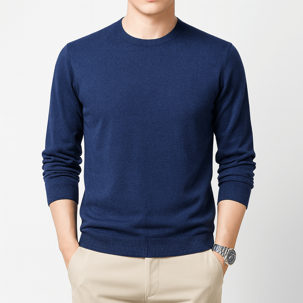 LUXEOUTFIT | Slim Fit Crew Neck Sweater 0
