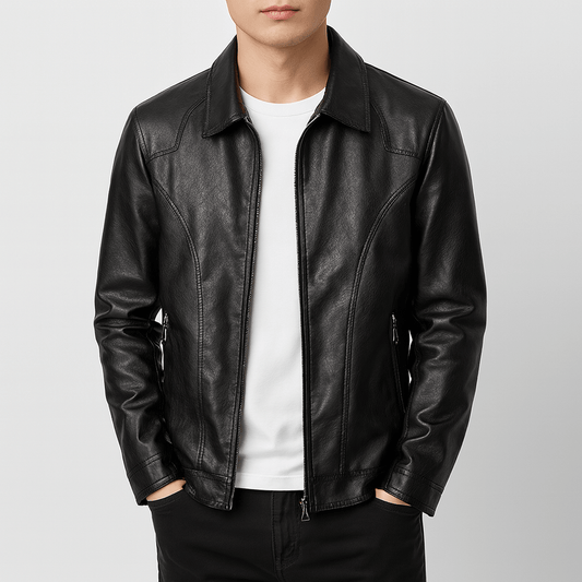 LUXEOUTFIT | Slim Leather Jacket 0