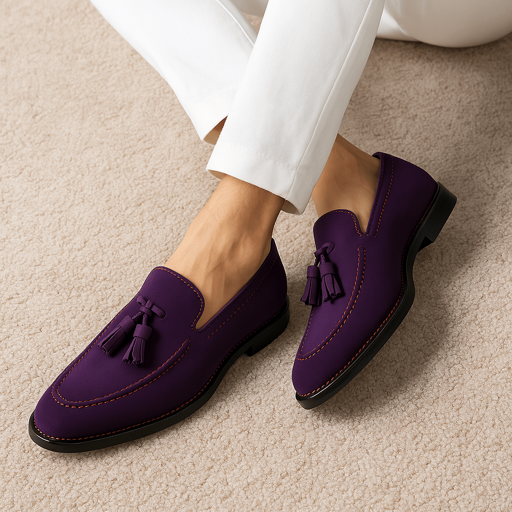 LUXEOUTFIT | Soft Leather Tassel Loafers 2