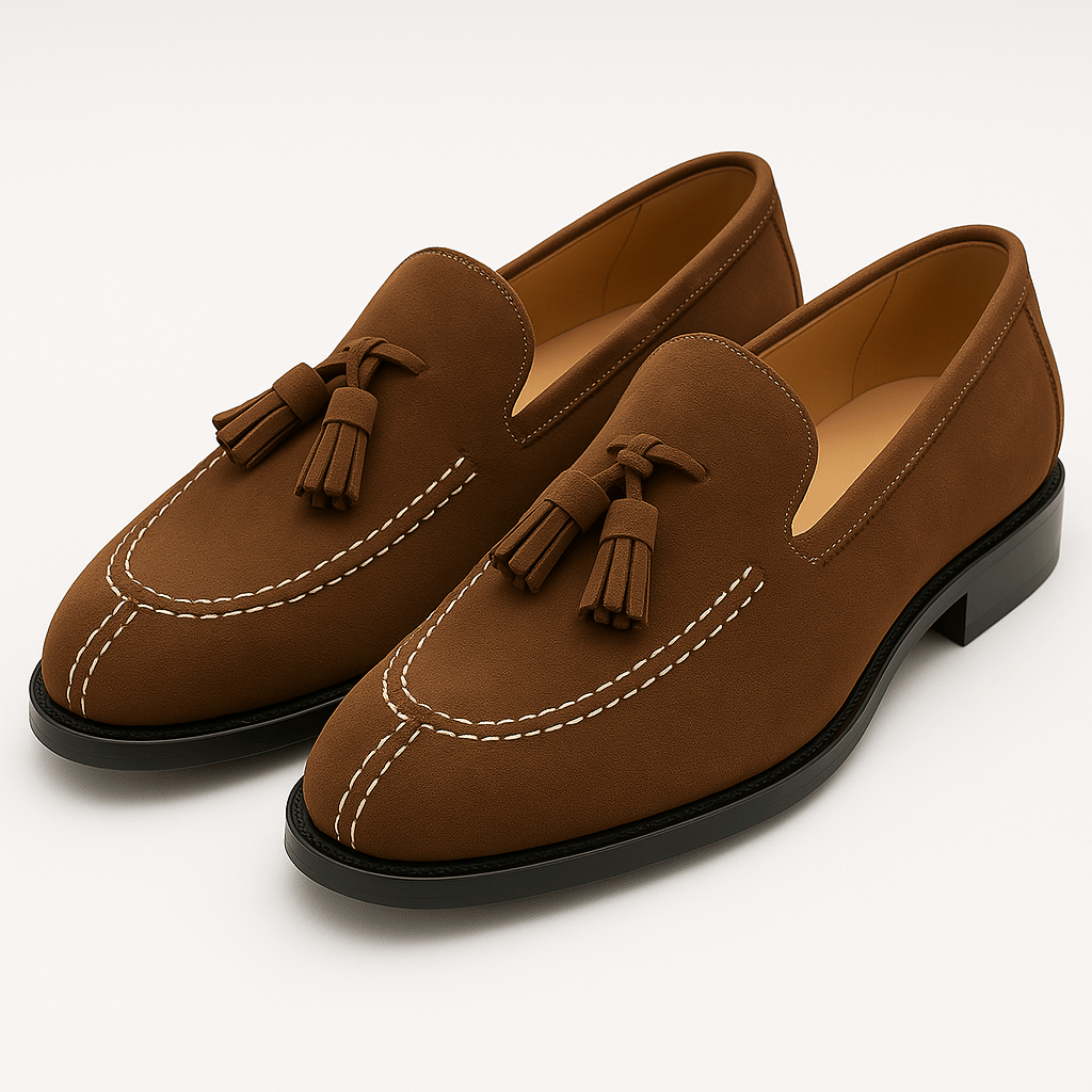 LUXEOUTFIT | Soft Leather Tassel Loafers 5