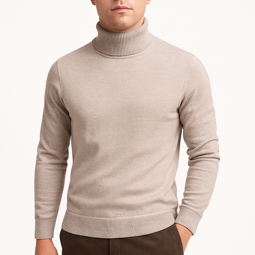 LUXEOUTFIT | Solid Turtleneck Sweater 3