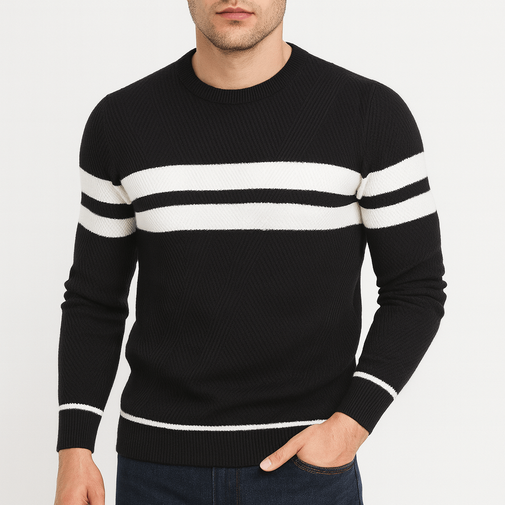 LUXEOUTFIT | Striped Knit Jumper 1