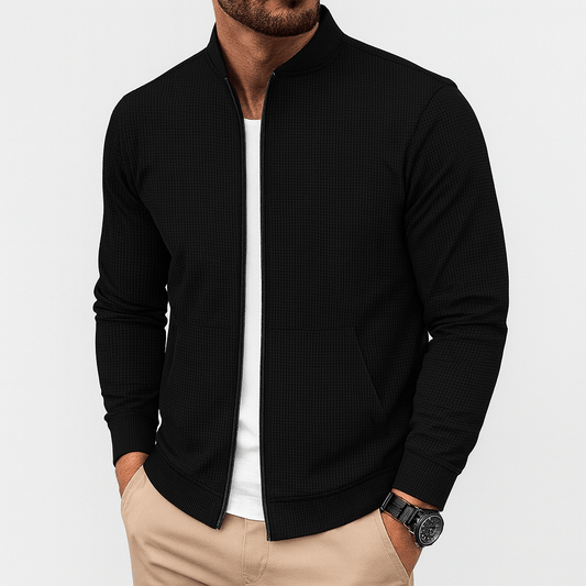 LUXEOUTFIT | Textured Zip Jacket 0