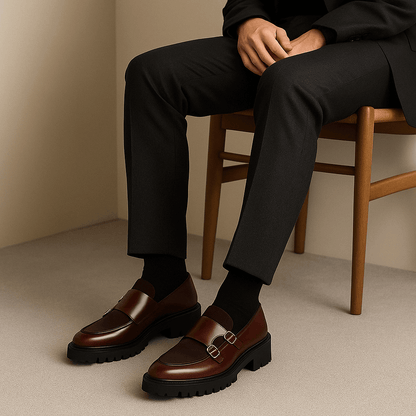 LUXEOUTFIT | Valemont Monk Strap Loafers 2