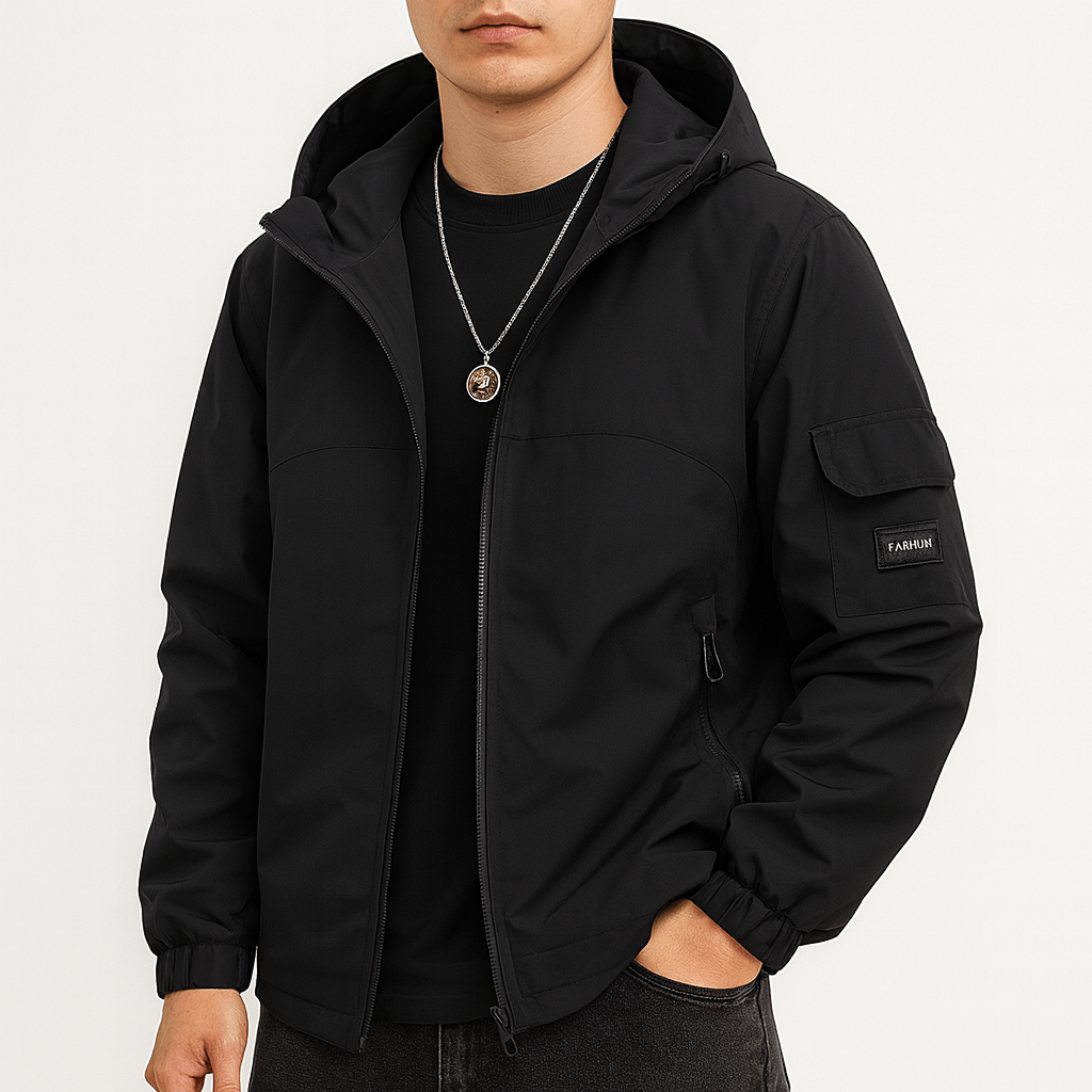 LUXEOUTFIT | Water-Resistant Hooded Jacket 3