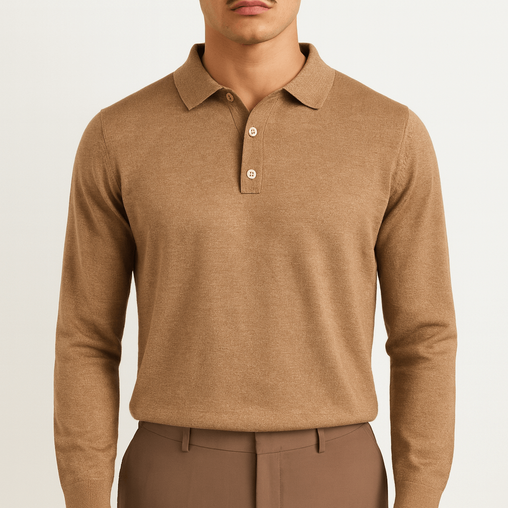 LUXEOUTFIT | Wool Polo Sweater 1