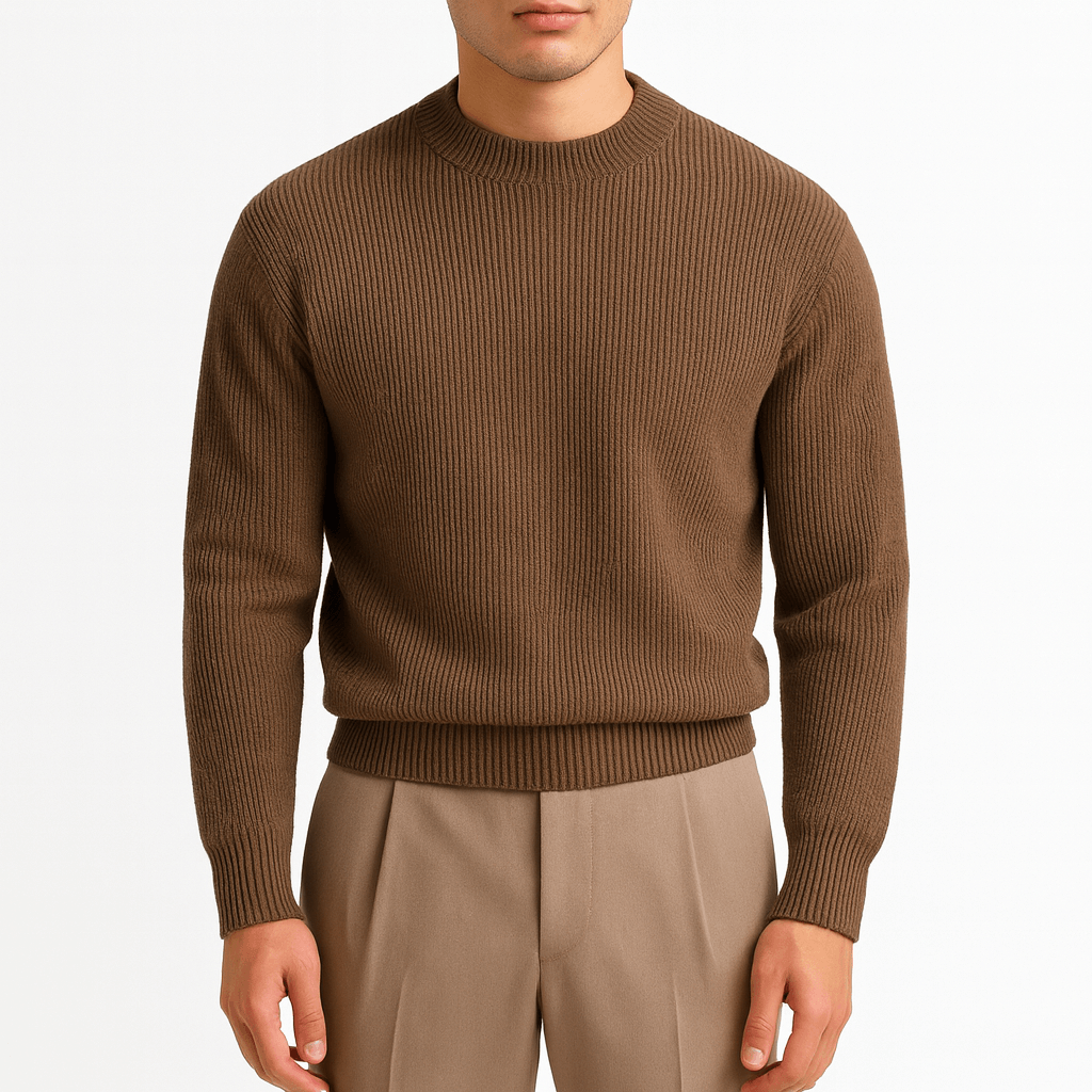 LUXEOUTFIT | Wool Ribbed Sweater 0