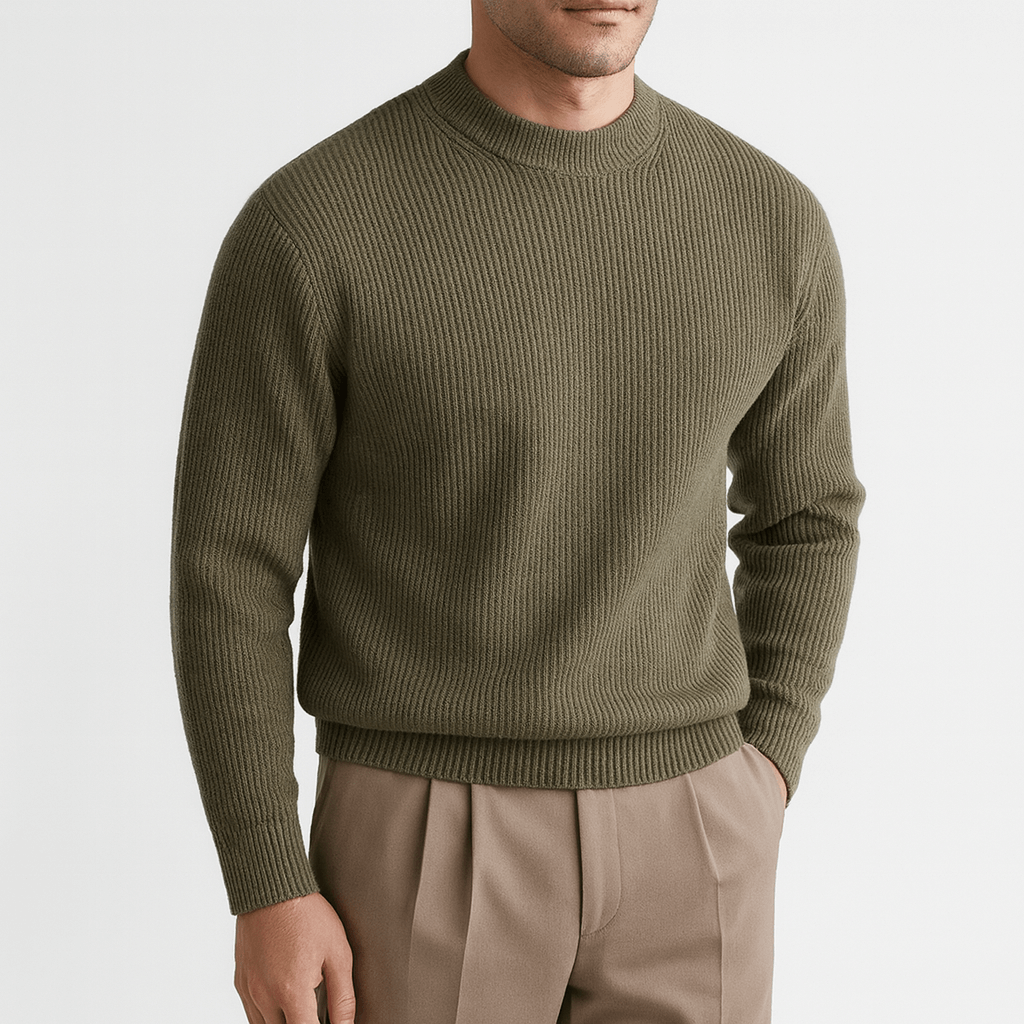 LUXEOUTFIT | Wool Ribbed Sweater 5