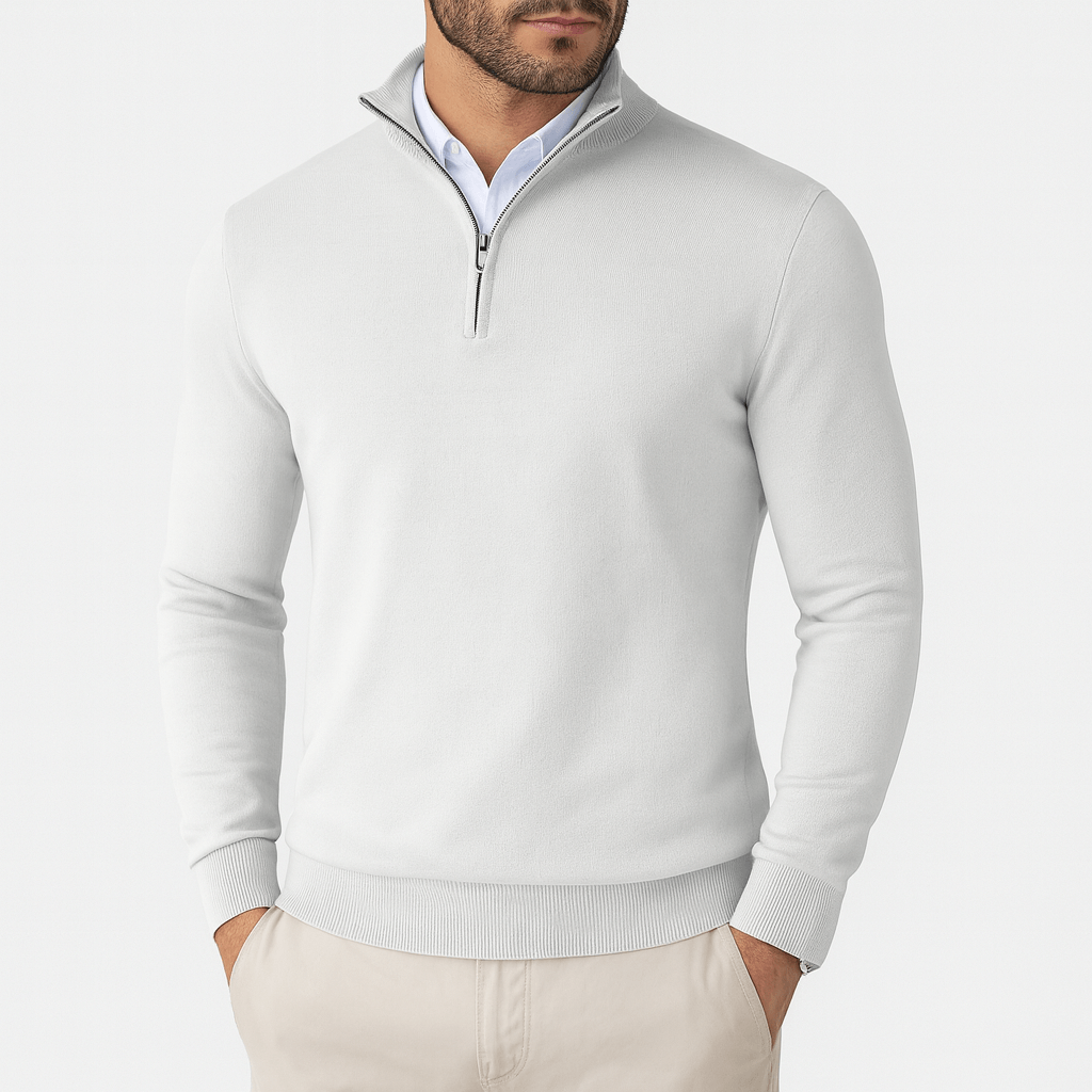 LUXEOUTFIT | Zip Collar Pullover 1