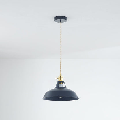 Vibrant Metal Drop Pendant Lighting Fixture
