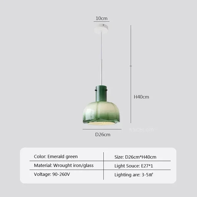 Modern Scandinavian Glass Pendant Lamp