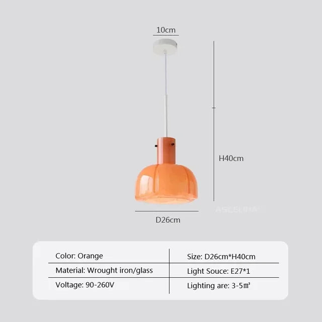 Modern Scandinavian Glass Pendant Lamp