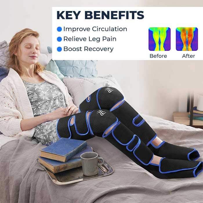 Flexible Heat Leg Wrap with Adjustable Straps - VogeLuxe