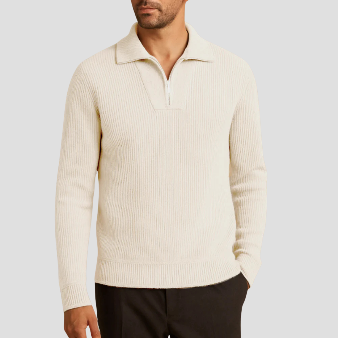 Lennox | Ribbed Polo Jumper 5