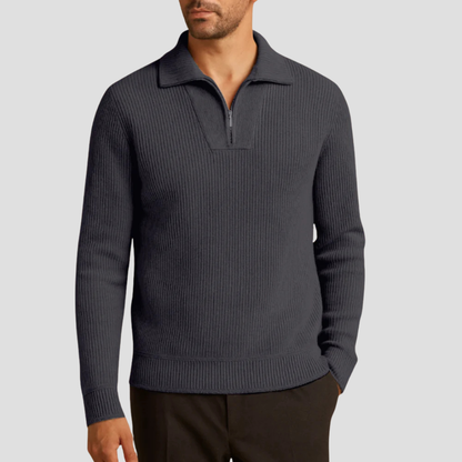 Lennox | Ribbed Polo Jumper 6