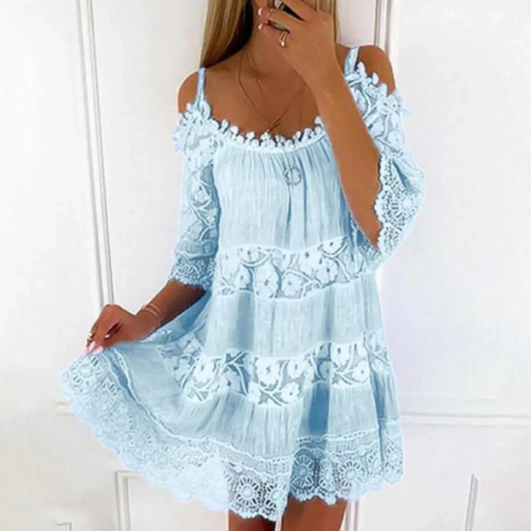 Women's Sleeveless Cold Shoulder Sundress